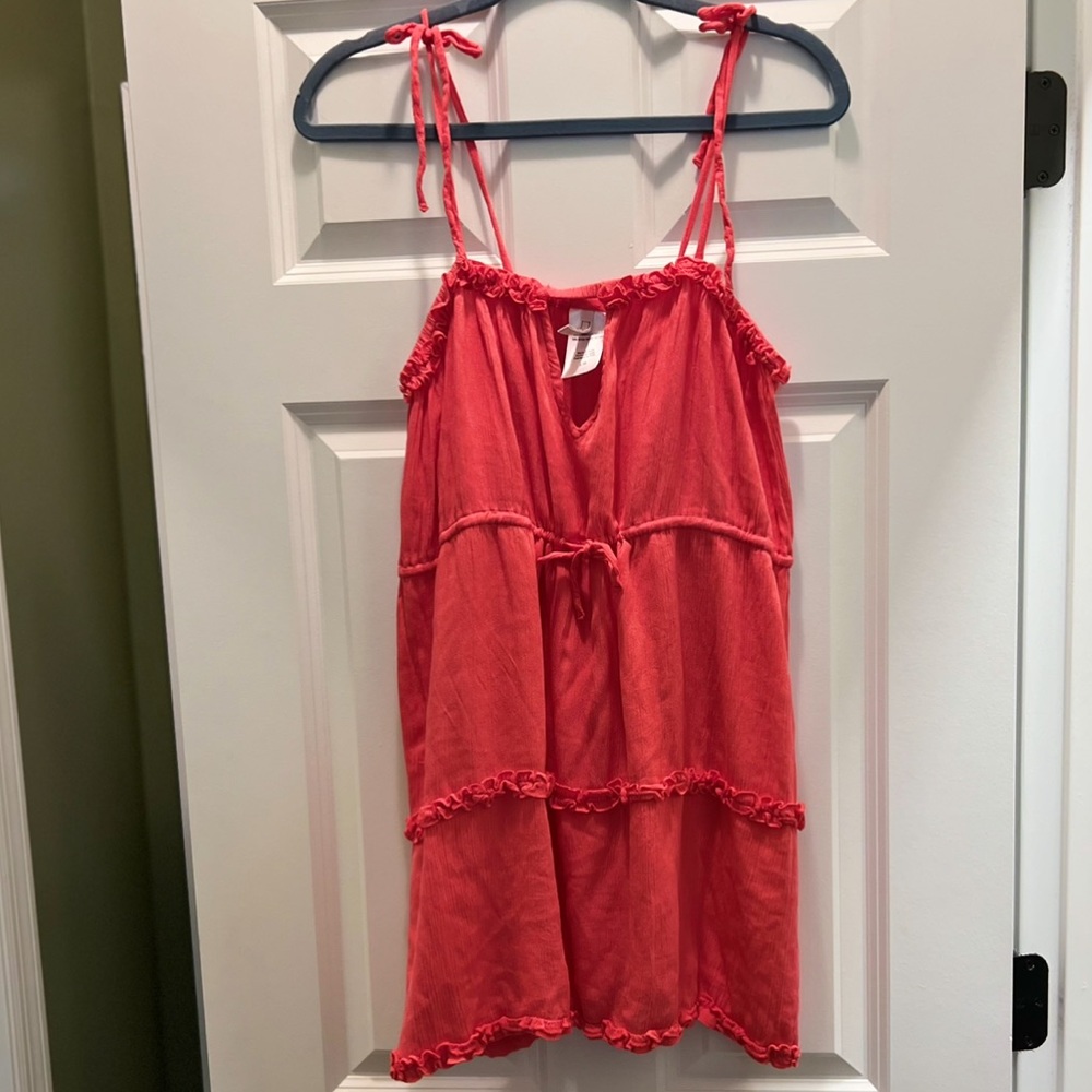 BCBG Coral Keyhole ruffled Dress - Picture 3 of 16